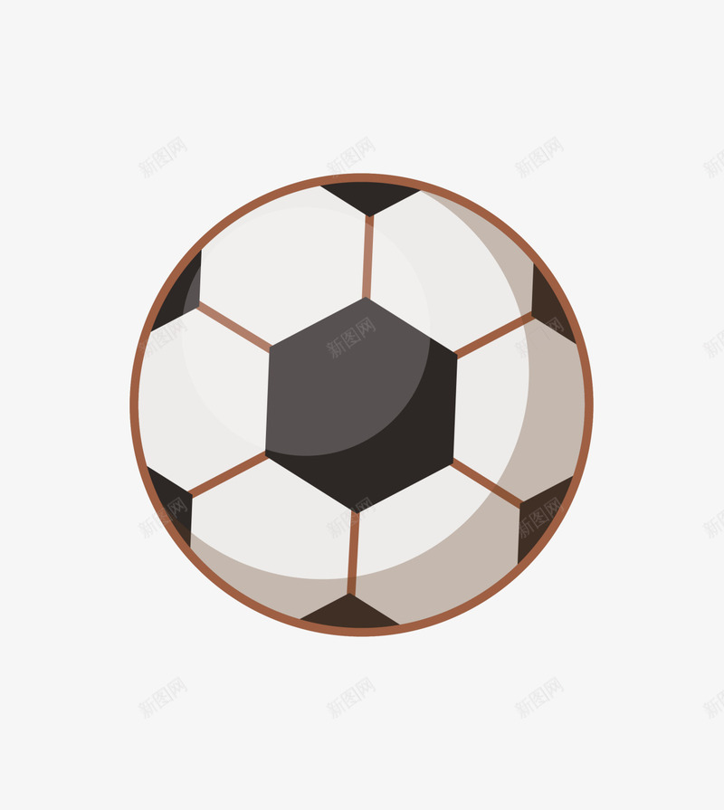 扁平简约游戏足球png免抠素材_新图网 https://ixintu.com 世界杯 比赛 球赛 装饰图案 赛场 足球 运动
