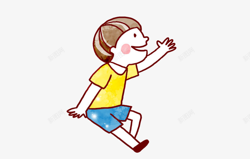 卡通小娃娃png免抠素材_新图网 https://ixintu.com 儿童 卡通 小娃娃