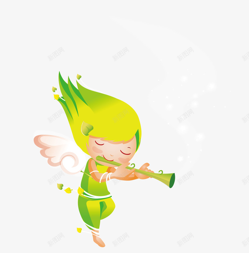 可爱卡通小天使png免抠素材_新图网 https://ixintu.com 免费png 免费png下载 卡通小天使 可爱卡通小天使 可爱小天使 小天使矢量图