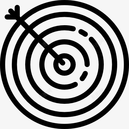 射箭图标png_新图网 https://ixintu.com 体育 体育比赛 射手 射箭 武器 目标 目的 箭