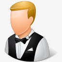 服务员男性光人形图标png_新图网 https://ixintu.com Light Male Waiter 光 服务员 男性