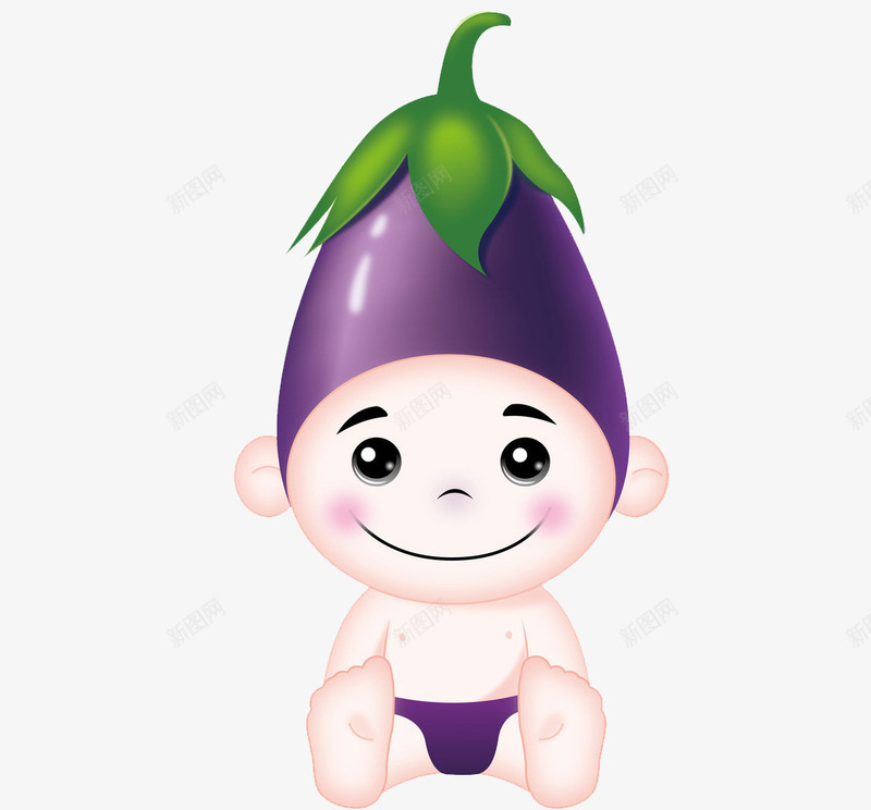 卡通茄子小娃娃png免抠素材_新图网 https://ixintu.com 卡通茄子 卡通茄子小娃娃 卡通茄子小娃娃图片素材免费下载 可爱 紫茄子 茄子
