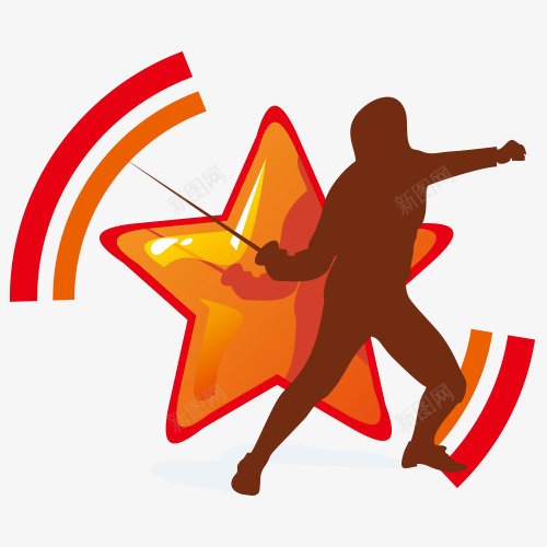 击剑体育项目png免抠素材_新图网 https://ixintu.com 体育项目 奥运会赛事 比赛 运动