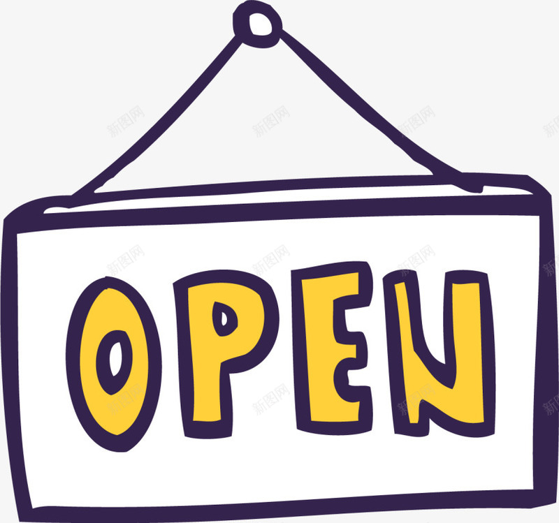 商店挂牌营业吊牌png免抠素材_新图网 https://ixintu.com open 商店挂牌 开业 白色吊牌 简约灯泡 英文开业 营业吊牌