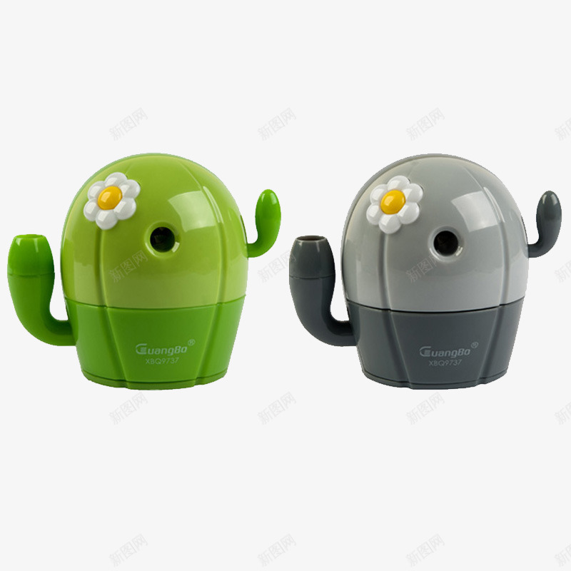 仙人掌转笔刀png免抠素材_新图网 https://ixintu.com 产品实物 削笔器 塑料 文具 铅笔刨