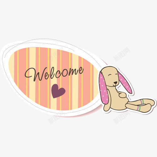 可爱卡通婴儿标签贴纸png免抠素材_新图网 https://ixintu.com 卡通 可爱 婴儿 标签 贴纸