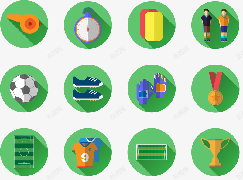 卡通世界杯图标UI矢量图eps_新图网 https://ixintu.com 世界杯 世界杯图标 卡通世界杯图标UI设计 图标设计 足球 足球图标 足球比赛 矢量图