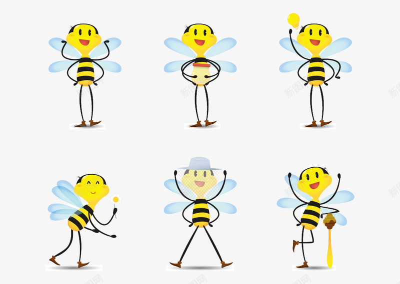 简笔画小蜜蜂png免抠素材_新图网 https://ixintu.com 简笔画 蜂巢 蜂蜜 蜜蜂 黄色