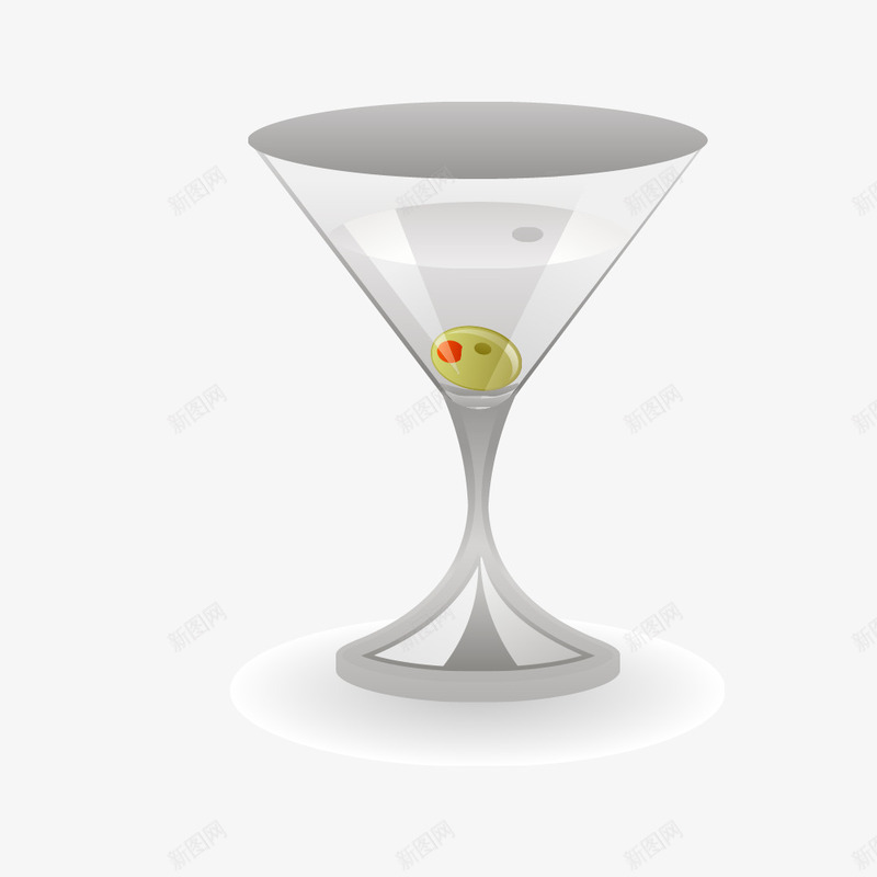 白色玻璃洋酒杯png免抠素材_新图网 https://ixintu.com 洋酒杯 玻璃 白色 高脚杯