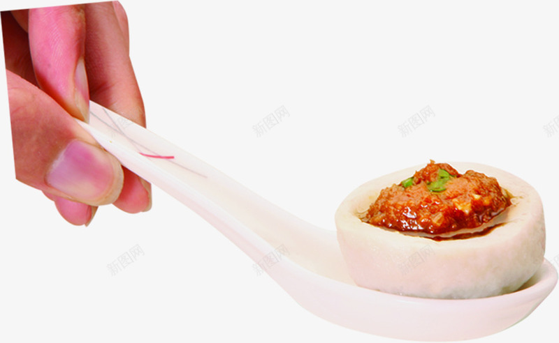 勺子中的肉汤圆开业png免抠素材_新图网 https://ixintu.com 勺子 开业 汤圆