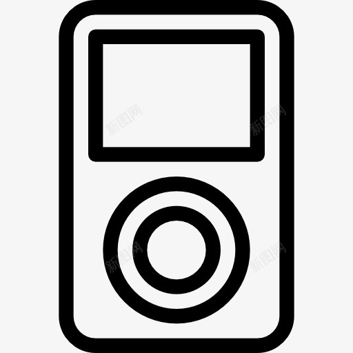 iPod图标png_新图网 https://ixintu.com MP3 技术 数码 苹果 音乐 音乐播放器