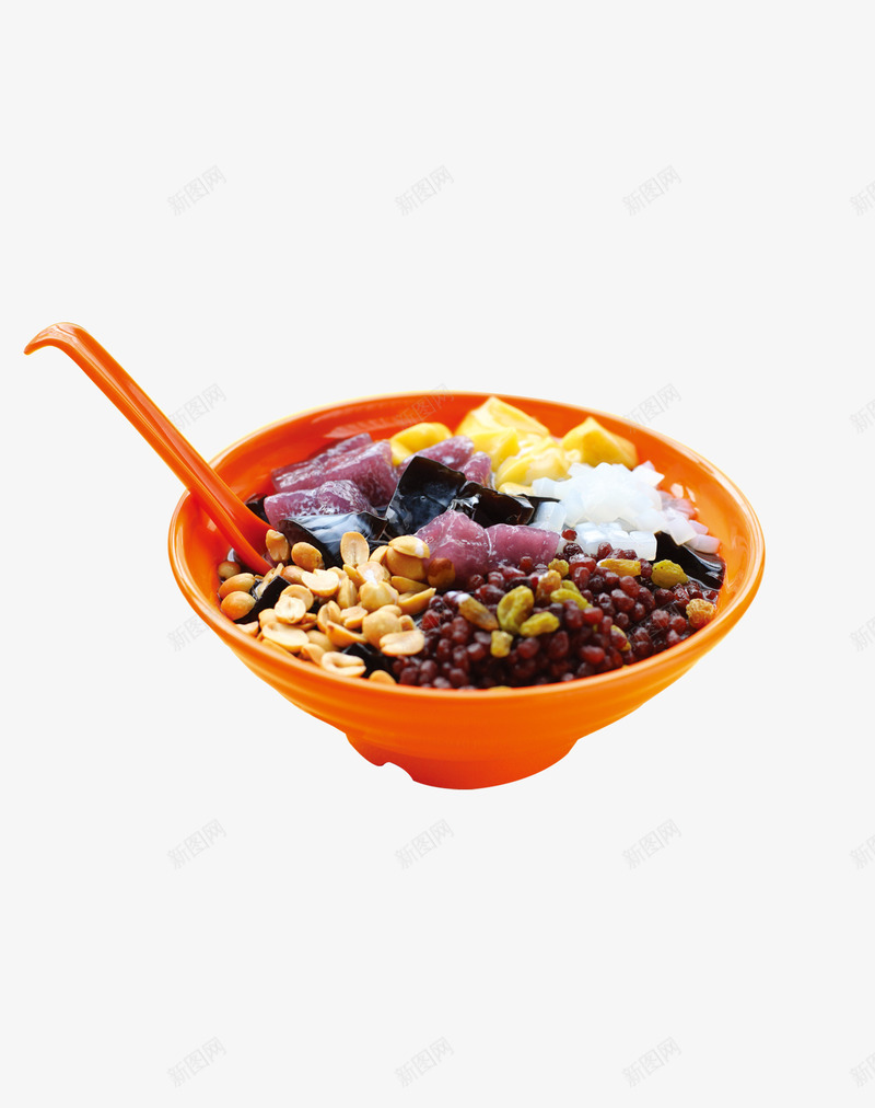 红豆西米芋圆png免抠素材_新图网 https://ixintu.com 水果 甜品 红米 红豆 芋圆 花生 西米