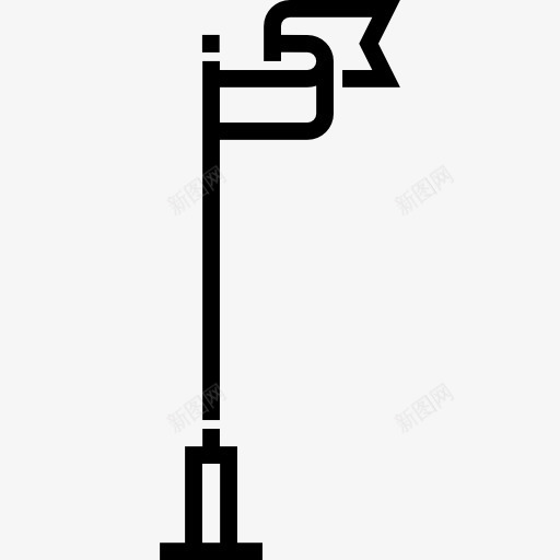 旗杆图标png_新图网 https://ixintu.com 国家 旗帜 旗杆 民族