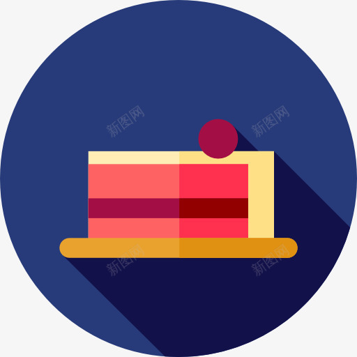 蛋糕图标png_新图网 https://ixintu.com 切片 甜 甜点 蛋糕 面包 食品 食物和餐厅