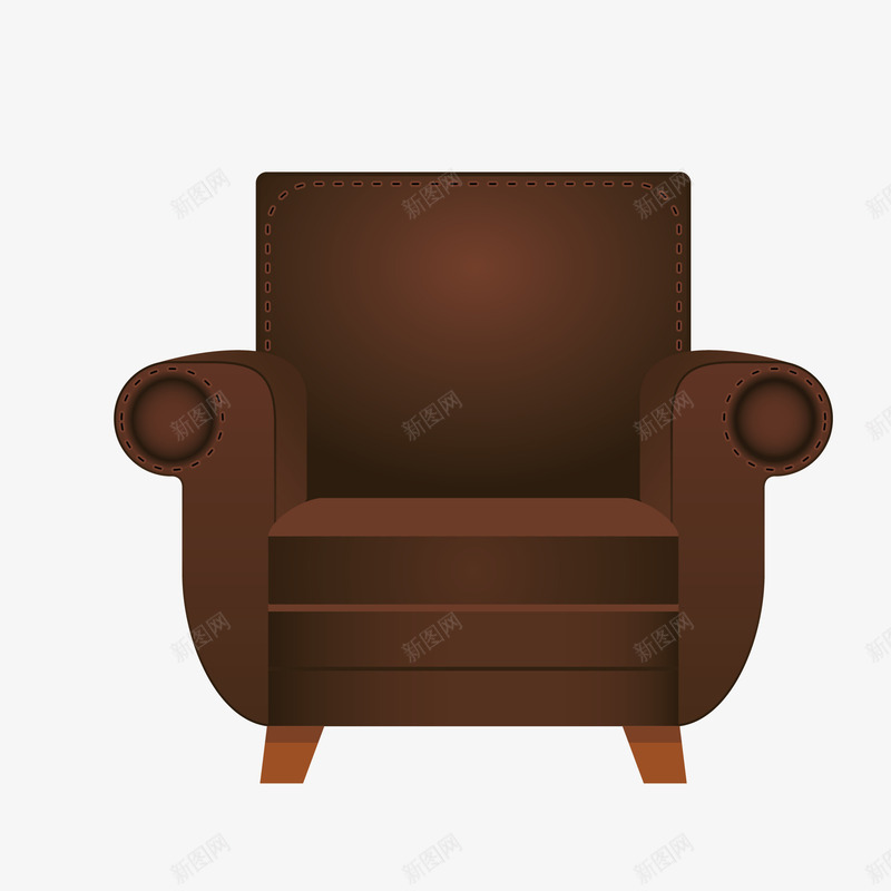 手绘棕色沙发图标png_新图网 https://ixintu.com 卡通 图标 家具 手绘 棕色沙发 沙发 沙发图标