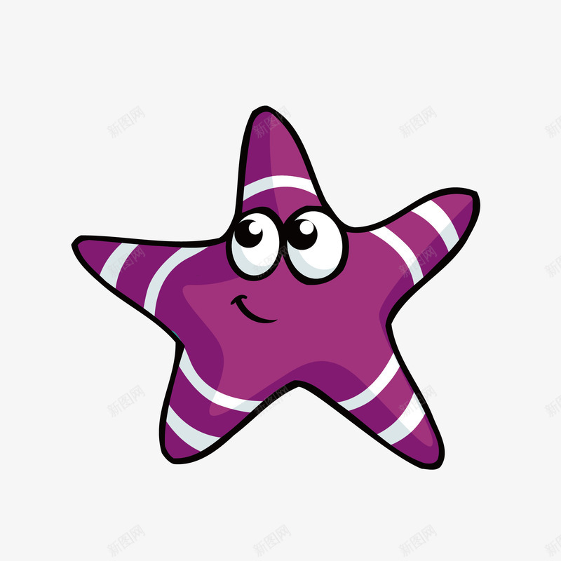 卡通海星矢量图eps免抠素材_新图网 https://ixintu.com PNG图 PNG图下载 五角星 创意卡通 卡通 卡通插图 插图 海星 矢量图