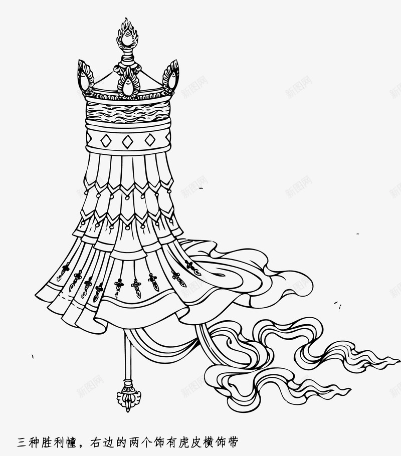 藏族文化png免抠素材_新图网 https://ixintu.com 文化 线描图案 藏文化 藏族 藏族图案 藏族文化