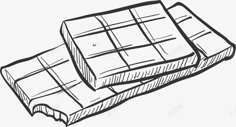 抠图材料图标png_新图网 https://ixintu.com 图标 巧克力 手绘 抠图材料 插画 线描 美食 食物