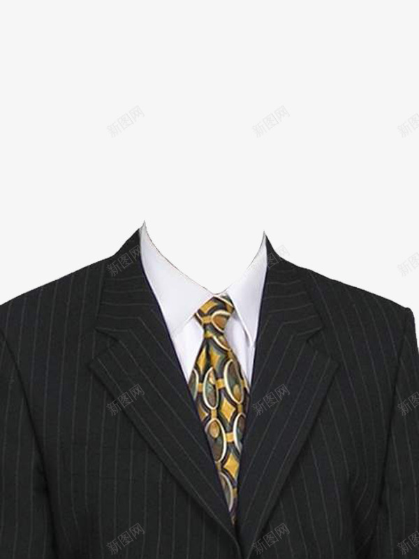 白衬衣黑西装png免抠素材_新图网 https://ixintu.com 产品实物 男装 白衬衣 西装