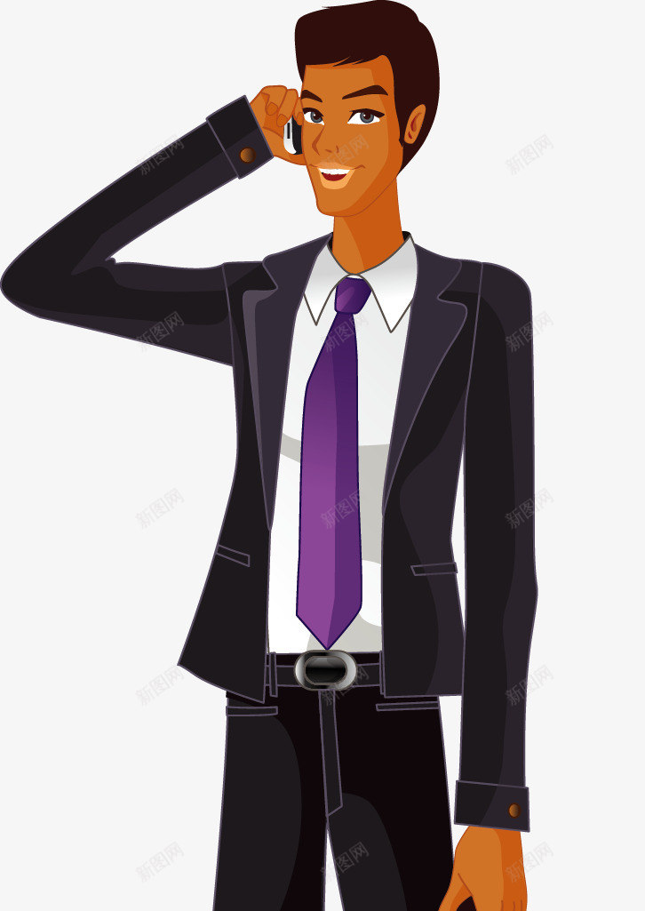 接打电话的人png免抠素材_新图网 https://ixintu.com 人物 接打电话 接电话人物 科技通讯 西装革履 设计 透明
