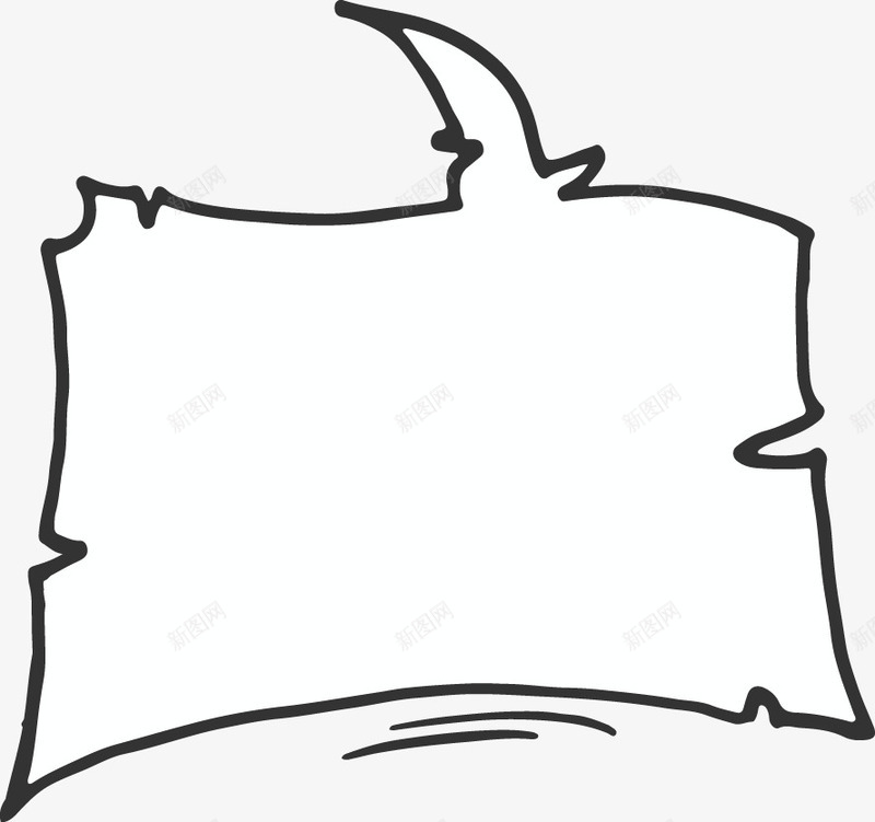 对话框png免抠素材_新图网 https://ixintu.com 对话框 文字框 泡泡框 矢量装饰图