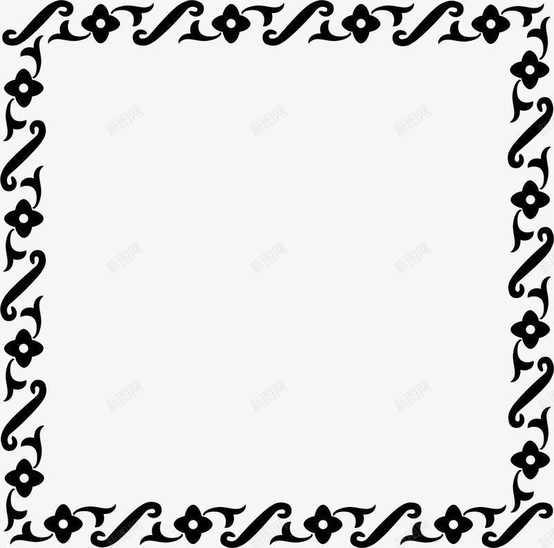 方形经典古框png免抠素材_新图网 https://ixintu.com 古框 古框素材 方形 矢量古框 经典古框 边框