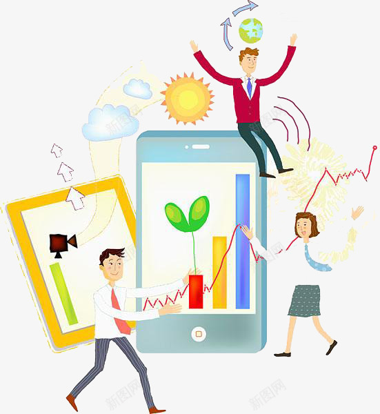 卡通数码科技png免抠素材_新图网 https://ixintu.com 人物 卡通 数码 科技素材