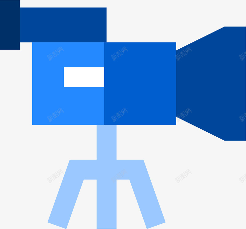 电影拍摄摄影机图标矢量图eps_新图网 https://ixintu.com 卡通图标 拍摄录像 摄影机 数码 新闻报道 新闻直播 蓝色图标 视频录像 视频录制 矢量图