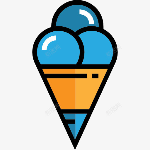 冰淇淋图标png_新图网 https://ixintu.com 冰淇淋 夏天 旅游 甜 甜点 食品