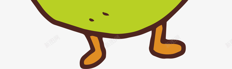 绿色卡通微笑梨子png免抠素材_新图网 https://ixintu.com 5月8号 世界微笑日 卡通梨子 幸福 开心 微笑梨子 笑容