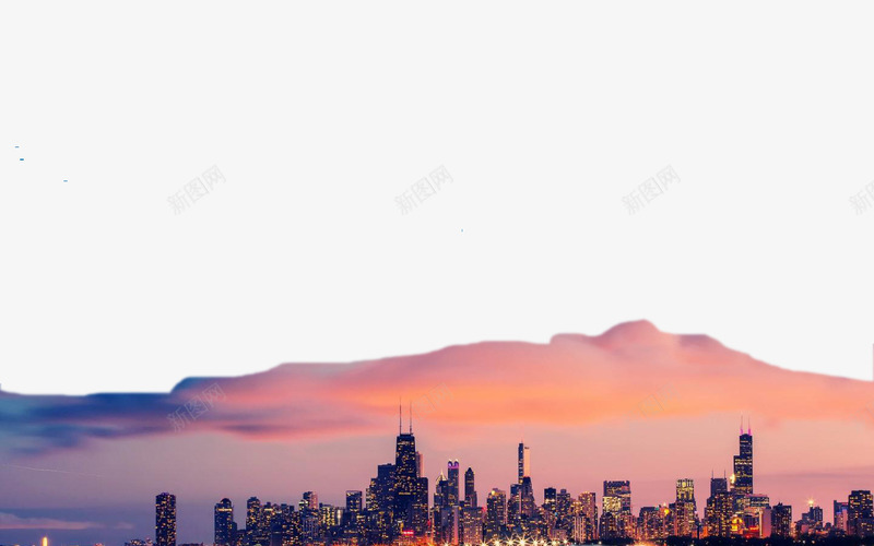城市夜景图png免抠素材_新图网 https://ixintu.com 城市夜景 夜景图 房地产 黄昏