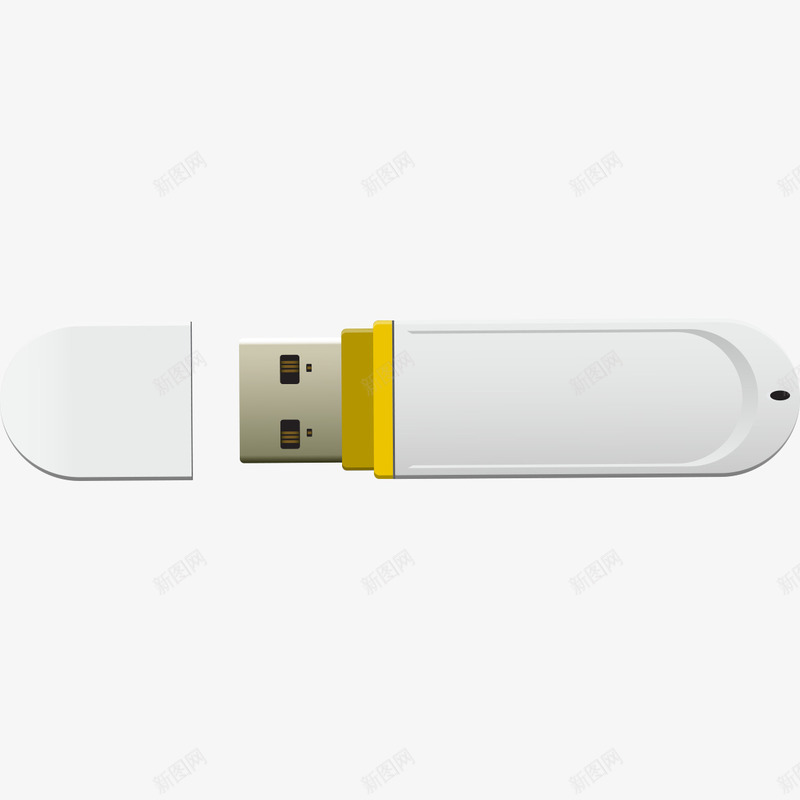 白色U盘png免抠素材_新图网 https://ixintu.com U盘 U盘素材 数码产品 白色