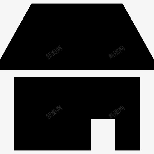 房子没有烟囱图标png_新图网 https://ixintu.com 家居 屋顶 建筑 房地产 房子 门