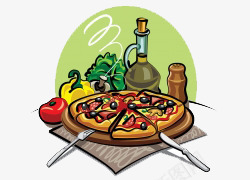 美食披萨卡通图png免抠素材_新图网 https://ixintu.com 披萨 西餐 食物 饼