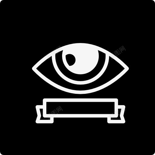 监视的眼睛标志与旗帜在广场图标png_新图网 https://ixintu.com 丝带 安全标志 广场 旗帜 标志 监视 观察眼