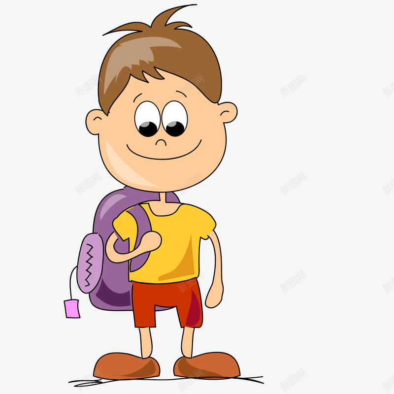 背上书包上学的人物png免抠素材_新图网 https://ixintu.com 上学 书包 儿童生活节 天猫校园季 学习 学校 返校