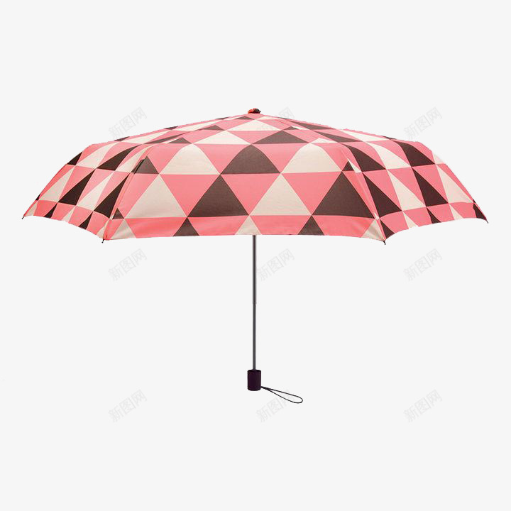 撞色几何图形装饰轻便雨伞png免抠素材_新图网 https://ixintu.com 不规则图形 几何小图形 彩色 立体 装饰 雨伞