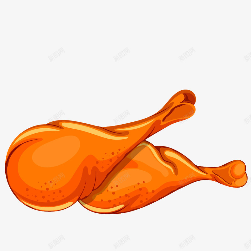 卡通简约美食快餐广告鸡腿png免抠素材_新图网 https://ixintu.com 卡通美食封面设计 卡通面包甜点 广告设计 海报设计 美食 美食海报设计 西式快餐