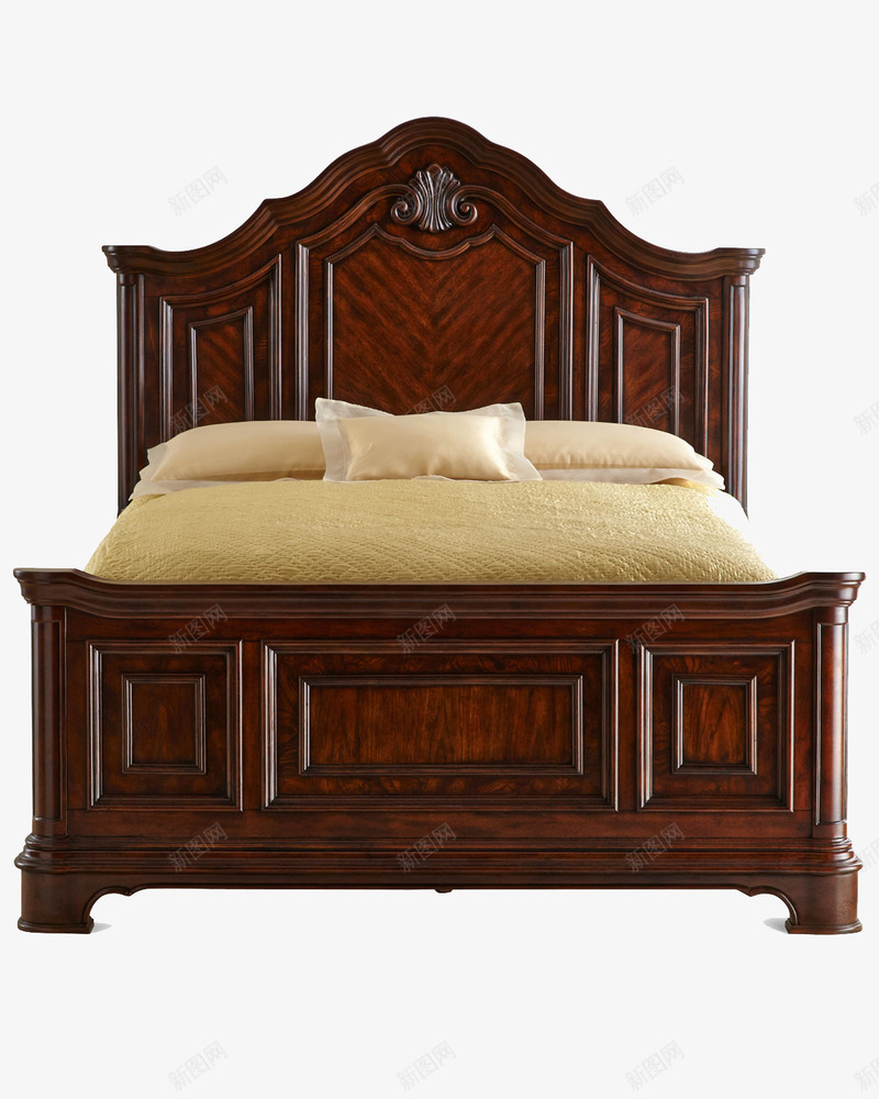 家具psd免抠素材_新图网 https://ixintu.com 家具 家私 床 木头