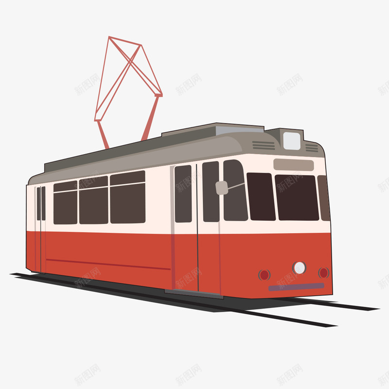 电动地铁车png免抠素材_新图网 https://ixintu.com 卡通 地铁 电动 造型
