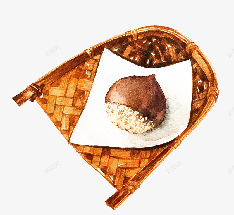 Im栗栗是栗子喔png免抠素材_新图网 https://ixintu.com 卡通 手絵 甜品 食物
