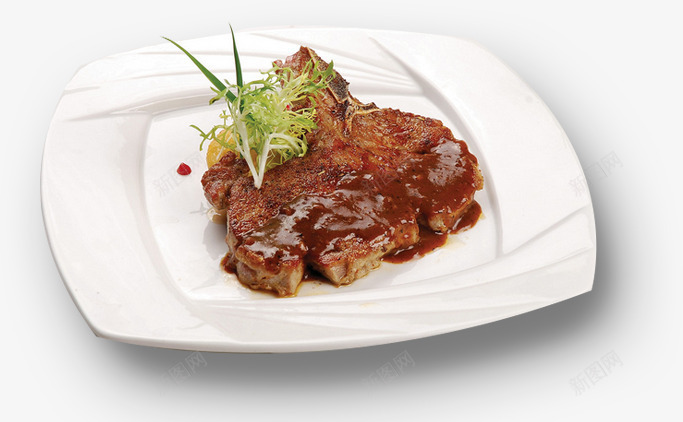 菲力牛排png免抠素材_新图网 https://ixintu.com 摆盘 牛排 盘子 美食 西餐 餐饮