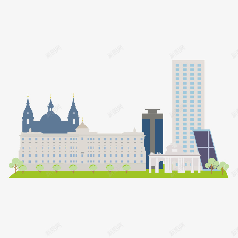 西班牙建筑旅游景点矢量图ai免抠素材_新图网 https://ixintu.com 国外 建筑 建筑设计轮廓 旅游 旅游景点 景点 西班牙 设计 矢量图