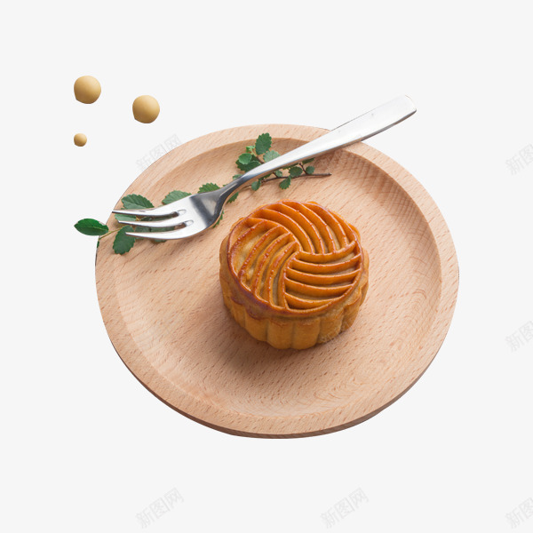 黄豆蛋黄月饼psd免抠素材_新图网 https://ixintu.com 中国 产品实物 小吃 甜点
