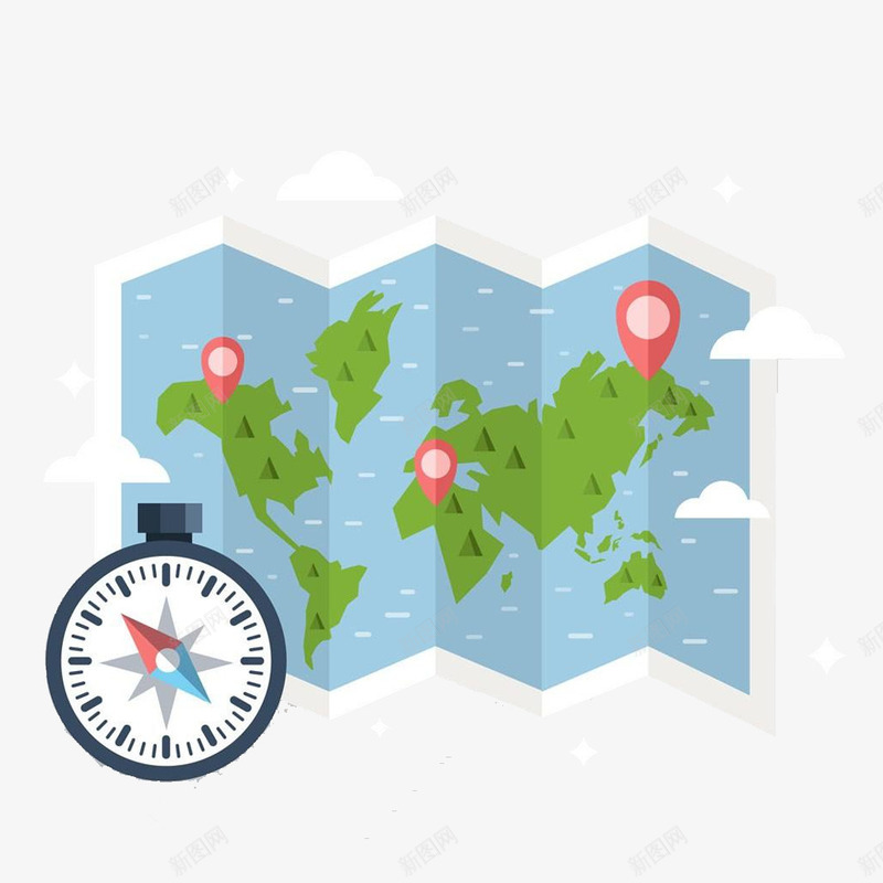 手绘折纸藏宝图地图png免抠素材_新图网 https://ixintu.com 地图 手绘 手绘地图 折纸 折纸地图 藏宝图