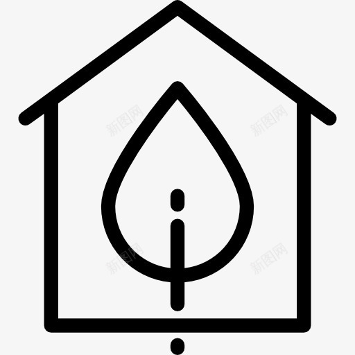 生态住宅图标png_新图网 https://ixintu.com 建筑 建设家 房地产 生态 生态与环境 生态住宅