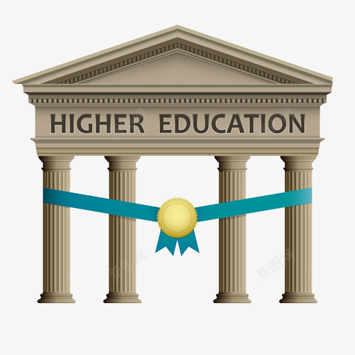 学校的复古建筑png免抠素材_新图网 https://ixintu.com 复古 学校 建筑 拟物化 教育
