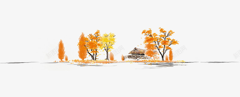 秋天png免抠素材_新图网 https://ixintu.com 图案 女人 手绘 秋天 秋季 装饰 购物