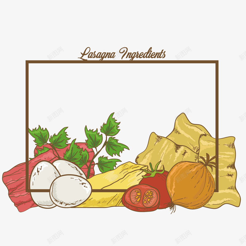 手绘美食插画矢量图ai免抠素材_新图网 https://ixintu.com 手绘美食 手绘食物 油 洋葱 美食 美食插画 蔬菜 西红柿 食物 鸡蛋 矢量图