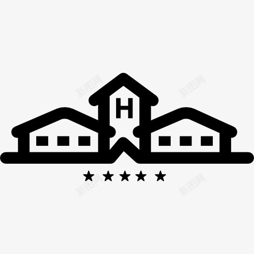 乡村旅馆建筑图标png_新图网 https://ixintu.com 休息 农业 商业 建筑 旅游 酒店